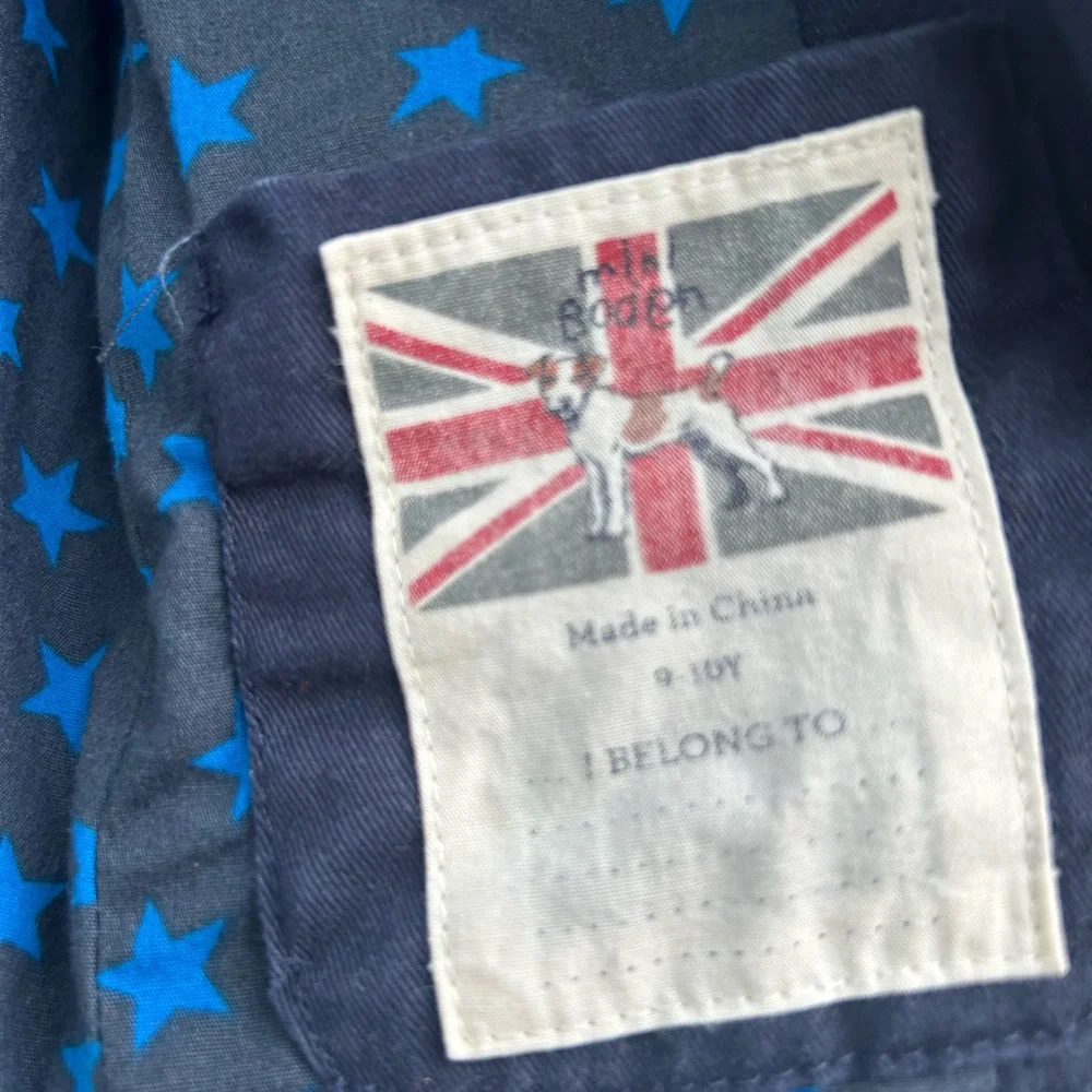 Mini Boden Blazer Jacket Boys 9/10 Years Navy Blue 100% Cotton Special Occasion
